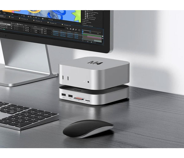 UGREEN Stacja dokująca 11 w 1 CM841  USB-C szara - 1501557 - zdjęcie 2